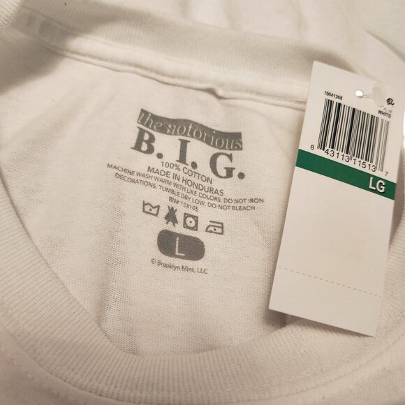 The Notorious Big White Red Money Problems Crop Top Size Large - Picture 5 of 5